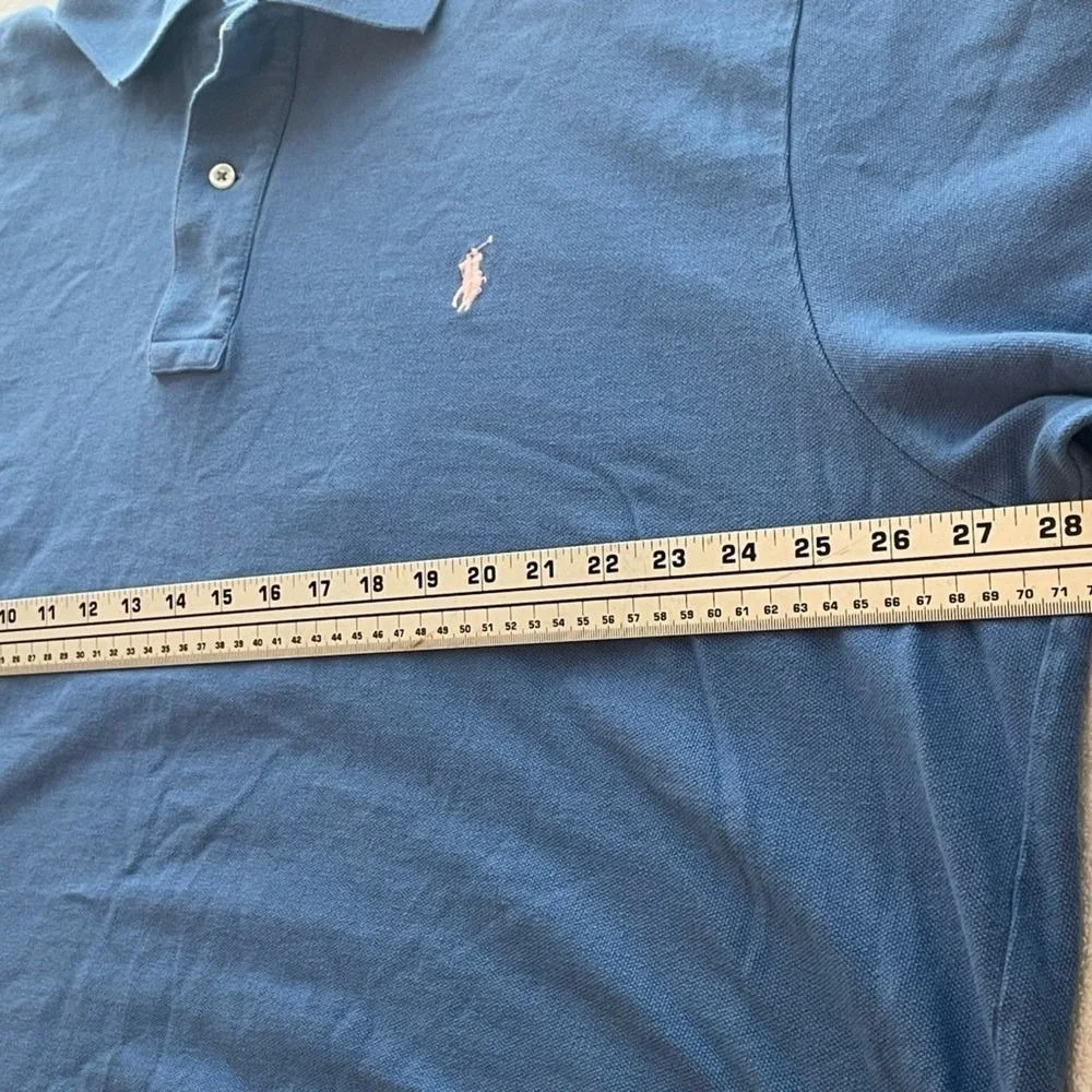 Polo Ralph Lauren‎ Shirt 2XB Blue with Pink Pony Men's *READ*
